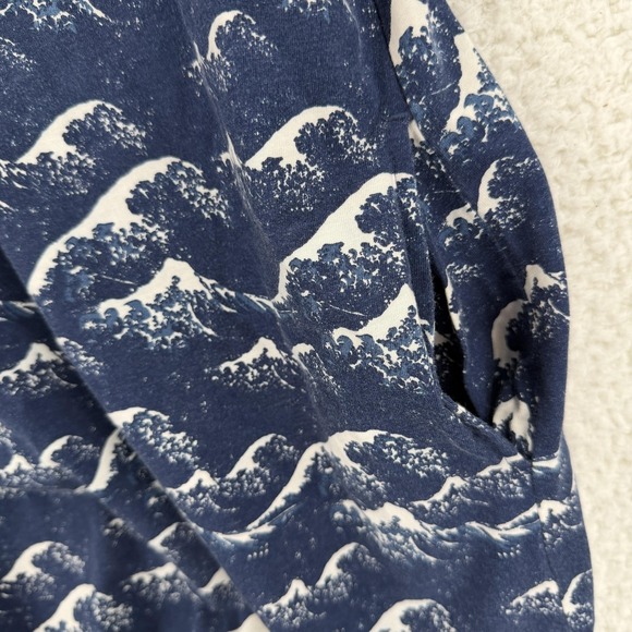 Uniqlo UT Dress Womens Small Blue Great Wave Maxi Sleeveless Tank Mfa Boston Art - Picture 5 of 9